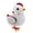White, variant on Skill Toy for Interactive Play Moving Chicken Toy that Responds and Calls Battery-Free Version for Safe,5.51x4.33x6.69 inch,White