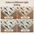 thumbnail image 7 of Design&I 8'x10' Washable Area Rug Sleek Flatweave Pet Friendly Fish Fishing Cabin Compass Weathered Waterway Chart Hooks Clownfish for King Size Bedroom, Under Bed, 7 of 7