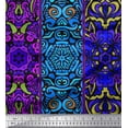 thumbnail image 1 of Soimoi Crepe Silk Fabric Stripe & Mandala Kaleidoscope Fabric Prints By Yard 42 Inch Wide, 1 of 1