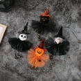 thumbnail image 3 of LYU Hanging Ornament Realistic Decorative Soft Texture Halloween Pumpkin Witch Black Cats Pendant Indoor Decoration, 3 of 8