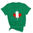 thumbnail image 3 of FAIWAD T-Shirt d'Été pour Femmes de la Fête du Canada, Léger, à Manches Courtes, Col Rond, T-Shirts Hauts, Imprimé Graphique, Blouses de Détente Basiques, 3 of 3