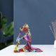 thumbnail image 5 of Estatua de meditación de yoga de resina, escultura de pose de yoga para mujeres, figuritas de grafiti, decoración del hogar, sala de estar, dormitorio, estudio de yoga, El 175x4x16cm, 5 of 8