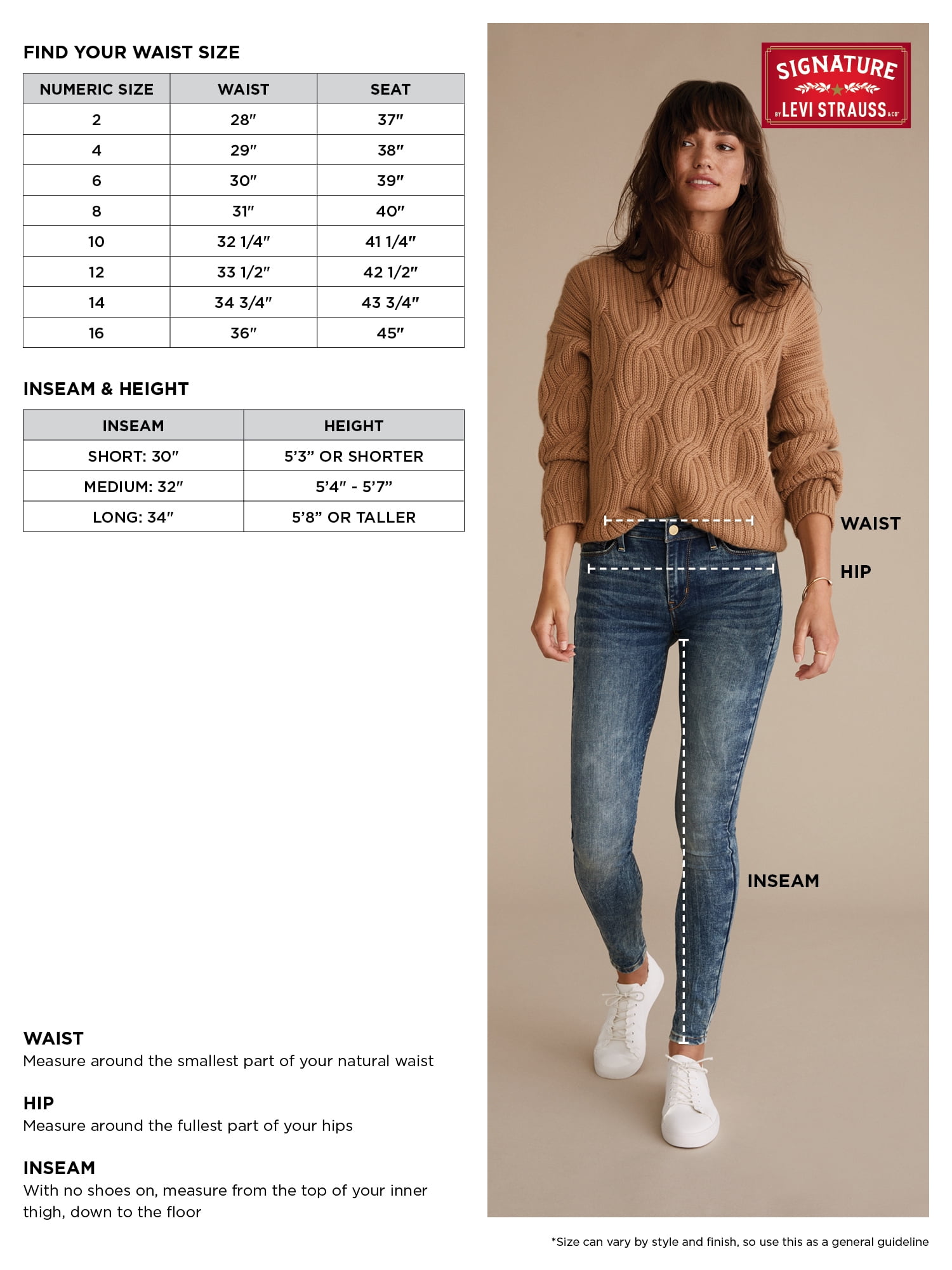 Signature by Levi Strauss & Co. Women's Modern Slim Cuffed Jean