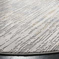 thumbnail image 3 of SAFAVIEH Meadow Carolus Abstract Striped Area Rug, Grey/Gold, 6'7" x 6'7" Round, 3 of 7