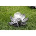 thumbnail image 5 of Solar Lotus Flower Lamp Glass Crack Garden Landscape Lighting Lawn Plug Lamp - Blue Black, 5 of 5