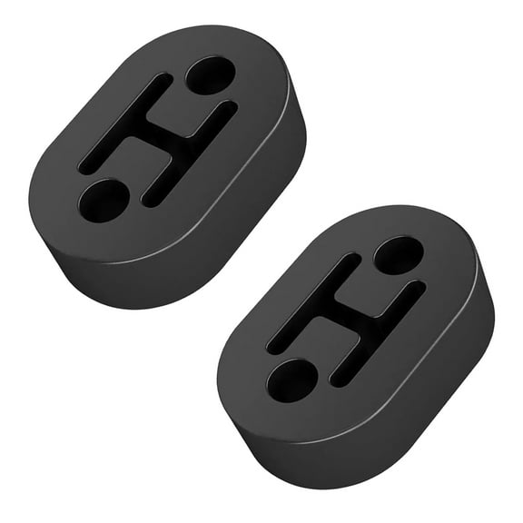 2 Pcs Exhaust Rubber Hanger Universal 2 Holes Exhaust Pipe Hanger for Most Cars Truck Van