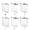 thumbnail image 2 of Billuyoard Tanque sellado transparente para ingredientes alimentarios, para almacenamiento de cocina, almacenamiento transparente, tanque sellado Organizadores de utensilios de cocina blanco Grande 4L, 2 of 6