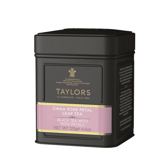 Taylors of Harrogate China Rose Petal Loose Leaf, 4.41 Ounce Tin