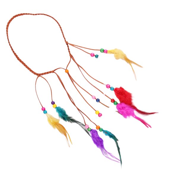 Soimiss Colorful Headband With Tassel Beads Hair Accessory For Women For Festivals Parties Photography And Cosplay