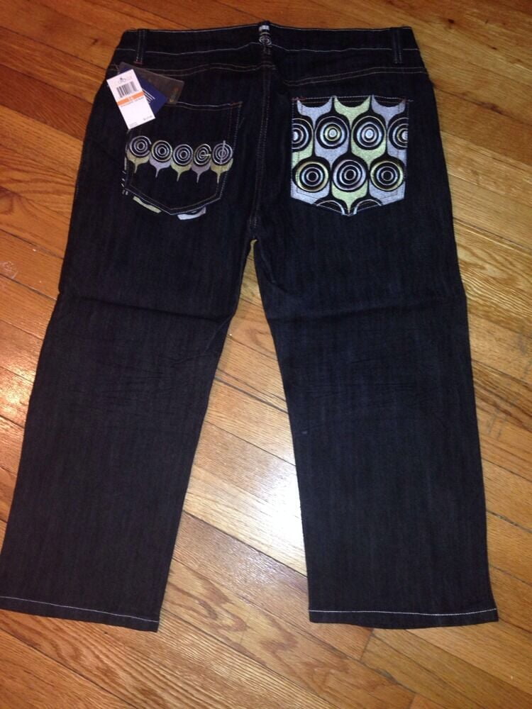 coogi BLACK INDIGO WASH jean capri 