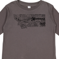 thumbnail image 4 of Inktastic Montana State word salad Boys or Girls Long Sleeve Toddler T-Shirt, 4 of 5