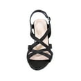 thumbnail image 2 of FLORAL Charlotte Women Wide Width Criss-Cross Strappy OpenToe Dressy Slingback Heeled Sandals, 2 of 6