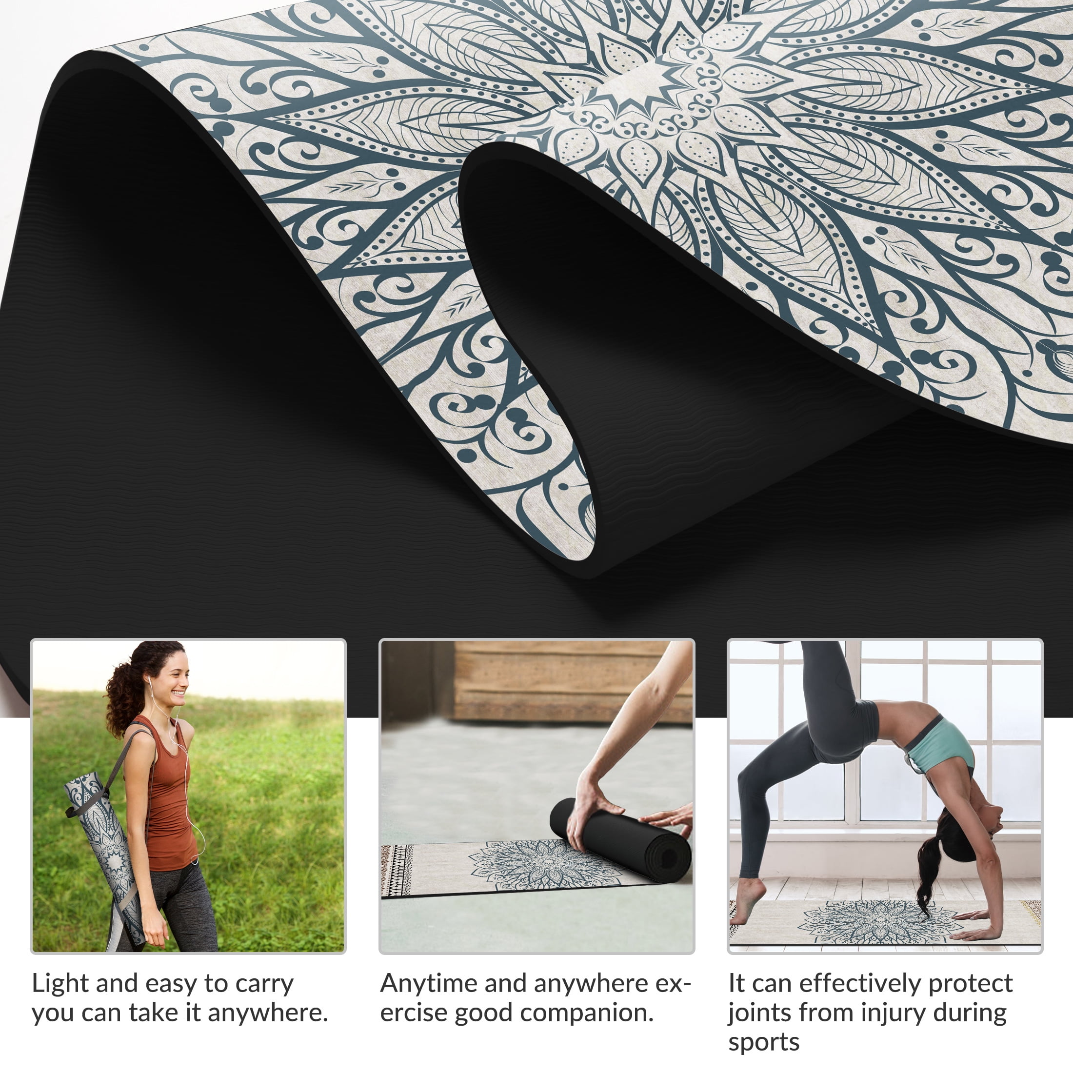 Zenzation Premium Sticky Non-Slip Pilate & Yoga Mat. Great for All Type of Home  Workout, Gym & Yoga Studio 