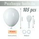 thumbnail image 2 of Globos de fiesta Voircoloria, 105 unidades, blancos, 30 cm, para decoración, 2 of 8