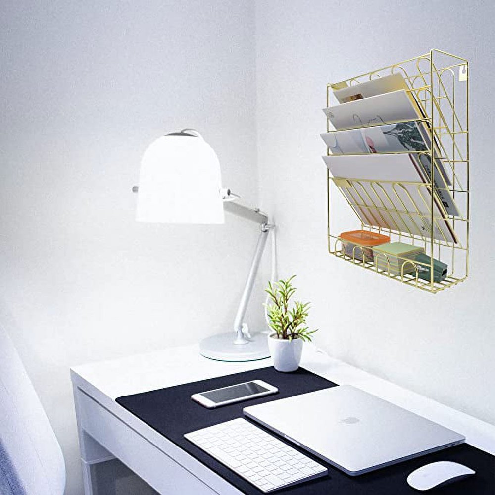 Classeur Mural 4 Poches Pour Porte : Rangement Bureau Et Maison, Gain De Place Facile - 3