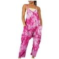 thumbnail image 1 of SMihono Pantalon en Lin pour Femmes Mode Grande Taille Décontracté Ample Combinaison Ample avec Poches Mode Salopette Combinaison à Bretelles Pantalon Grand pour Femmes, jusqu'à 65 % de Réduction!, 1 of 5