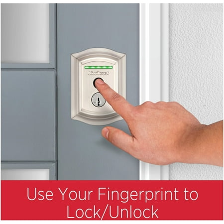 Kwikset - Halo Smart Lock Wi-Fi Replacement Deadbolt with App/Key/Fingerprint Access - Venetian Bronze