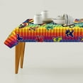 thumbnail image 4 of Dancing Bears-theme square tablecloth has an iconic print, fits most tables, and is easy to care for perfect gifts for fans friends and family，55" x 71"（140*180cm）, 4 of 5