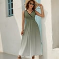 thumbnail image 5 of Sage Green Gradient Sleeveless Dress Summer Women Clothes Dress for Pregnant Women Dresses, 5 of 9