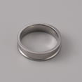 thumbnail image 2 of 201 Stainless Steel Grooved Finger Ring Settings Ring Core Blank for Inlay Ring Jewelry Making Stainless Steel Color Inner Diameter: 20mm, 2 of 2