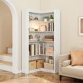 thumbnail image 6 of Corner Bookshelf 71.8'' Farmhouse Corner Bookcase, Tall Bookcase 5 Tier L-Shaped Corner Shelf Large Display Rack, Large Display with Storage Heavy Duty for Bedroom Living Room Home Office, 6 of 8