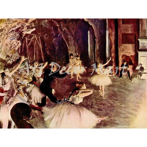 "Rehearsal on the Stage, Degas - CANVAS OR PRINT WALL ART"