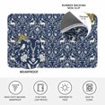 thumbnail image 4 of Navy Blue Boho Elk Doormat Outdoor Entrance 24"x36", Middle Century Vintage Botanical Absorb Moisture Dirt Door Mats, Non-Slip Rubber Backing Floor Mats Indoor, Low-Profile Front Door Rugs, 4 of 9