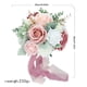 thumbnail image 2 of Artificial Rose Flower Bouquet with Green Leaves Fake Silk Floral, 2 of 4