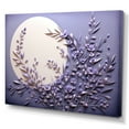 thumbnail image 2 of Designart "Stillness And Moonlit Lavender Luminescence" Moon Canvas Wall Art, 2 of 7