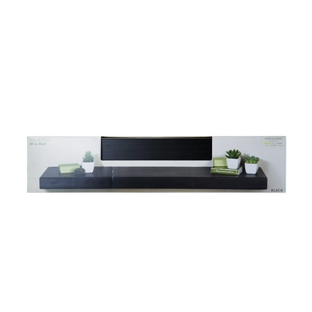 Black Mounting Pole - Melannco 36 Inch Black Chunky Shelf With Pole Mount