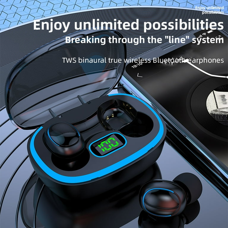 Pcs True Wireless Bluetooth Earbuds with LED Power Display