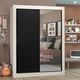 thumbnail image 2 of Ropero Closet Madesa Denver 2 Puertas Corredizas con Espejo Blanco/Negro, 2 of 5
