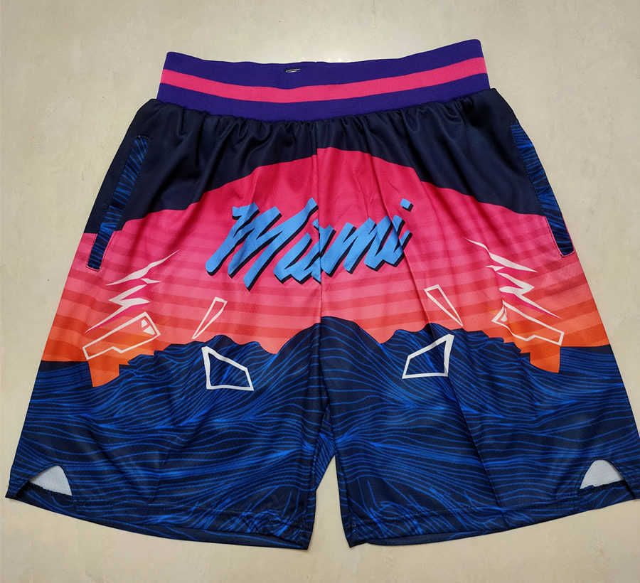 NBA_ jersey Miami''Heat''Men 2021/22 City Swingman Pants Edition Basketball  Shorts Performance Black''nba''jersey 