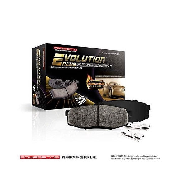 Power Stop Rear Z17 Evolution Ceramic Brake Pads with Hardware 17-1296