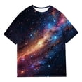 thumbnail image 3 of Tiijoy Girls Galaxy Print T Shirt Summer Casual Short Sleeve T-Shirt, Sizes 2-13, 3 of 3