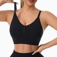 thumbnail image 3 of STARLAN Push up Sports Bras for Women Plus Size Wireless Bras Spaghetti Strap Racerback Seamless Bralette Daily Wear XL, 3 of 5
