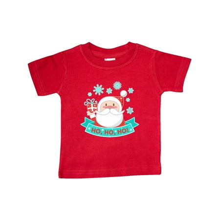 

Inktastic Santa Claus with Snowflakes Ho Ho Ho Gift Baby Boy or Baby Girl T-Shirt