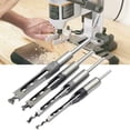 thumbnail image 3 of 4Pcs Square Hole Auger Drill Bit Set Mortising Woodworking Saw Mortise Chisels, 3 of 11