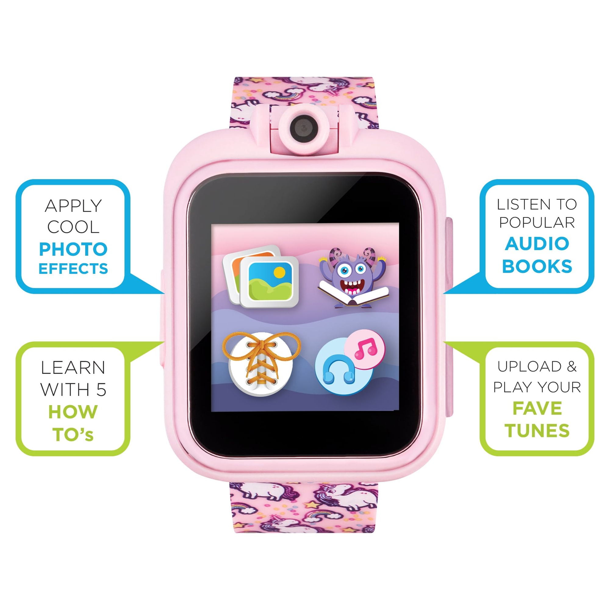 Y90 Smart Watch per bambini Giocattoli 3-8 anni Orologio per bambini per  bambine HD Doppia fotocamera Rosa Orologio per bambini All-in-One 5-12 anni