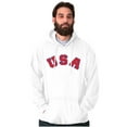 thumbnail image 4 of USA United States Patriotic 4th July Unisex Plus Fleece Graphic Hoodie Brisco Brands 2X, 4 of 6
