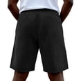 thumbnail image 3 of Zimjoy Men's Corduroy Shorts Casual 7" Elastic Waist Drawstring Lightweight Summer Beach Shorts Black 4XL, 3 of 4