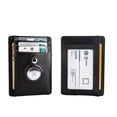 thumbnail image 5 of Slim Front Pocket Leather Wallet With Built-in Case Holder For Airtag - Plemdea, 5 of 5