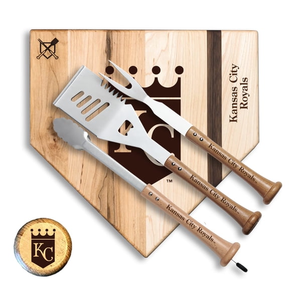 Baseball BBQ Kansas City Royals 12'' Silver Slugger Combo Set