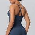 thumbnail image 4 of Fnooota Workout Tank Tops for Women, Running Racerback Sleeveless Scoop Neck Yoga Camisole Blue Size S, 4 of 4