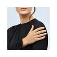 thumbnail image 4 of Women's Welry Natural Emerald-Cut Pink Sapphire Ring with 1/10 ct Diamonds in 14kt Gold, 4 of 5