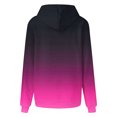 thumbnail image 4 of Brondbend Hoodies for Women Essentials Womens Hoodie Sweatshirt Long Sleeved Drawstring Pocket Pullover Gradient Color Casual Oversized Tops Lady Mountaineering Fall Winter Wear Red, 4 of 4