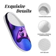 thumbnail image 5 of Kdxio Play Gaming Women's Men's Slippers Plush Slip-On House Slipper for Winter Indoor Soft Cushion Non-slip Fluffy Slides Slippers-8, 5 of 7