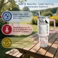 thumbnail image 3 of 40oz Bernese Mountain Dog Tumbler with Handle & Straw, Stainless Steel Insulated Travel Mug, Puppy-Themed Coffee Cup Water Bottle, Gift for Animal Lovers, Women & Men for Birthday Mother''s Day, 3 of 6