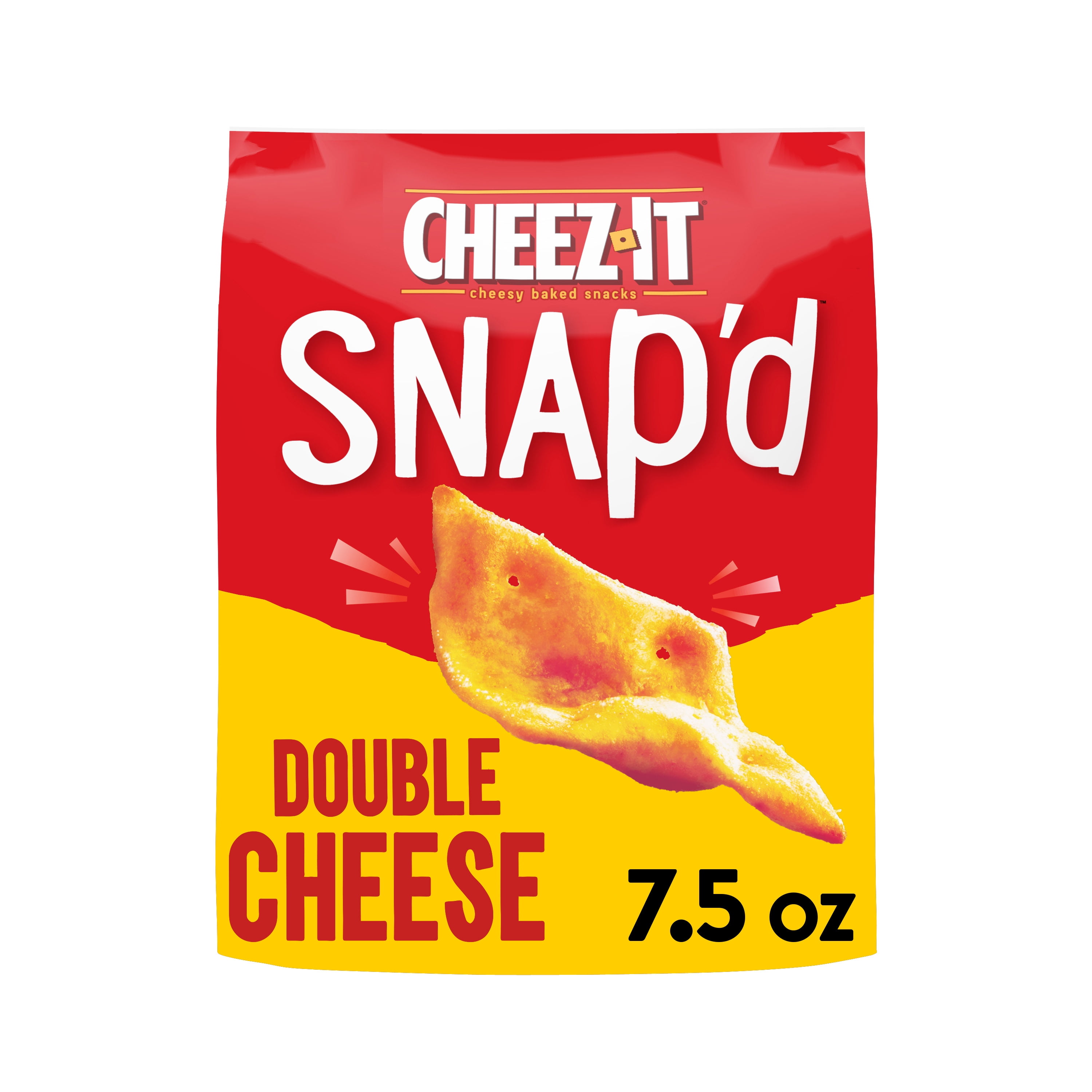 Cheez It Snap D Double Cheese Baked Cheese Snacks 7 5 Oz Bag