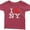 Heather Burgundy, variant on Baby Tee Infant T-Shirt Officially Licensed Pink, 6M